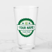 Gepersonaliseerde Irish Pub 16 oz. Bier Glas (Voorkant)