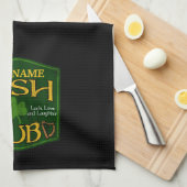 Gepersonaliseerde Irish Pub Sign Man Cave Bar Theedoek (Quarter Fold)