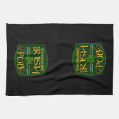 Gepersonaliseerde Irish Pub Sign Man Cave Bar Theedoek (Horizontaal)