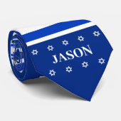 Gepersonaliseerde Israëlische vlag Stropdas (Opgerold)