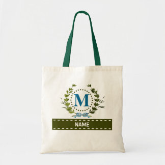 Gepersonaliseerde Ivy Wreath Weddenschap Datum Mon Tote Bag