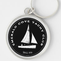 Gepersonaliseerde jachtclub. Aangepaste zeilboot