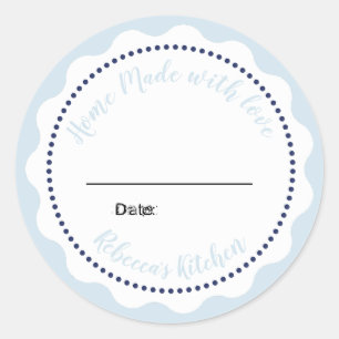 Gepersonaliseerde jam inmaken Thuisgemaakte Maso Ronde Sticker