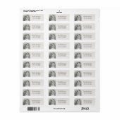 Gepersonaliseerde Jane Austen Etiket (Full Sheet)