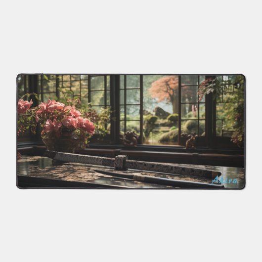 Gepersonaliseerde Japanse Werkbank & Tuin Desk Mat (Voorkant)