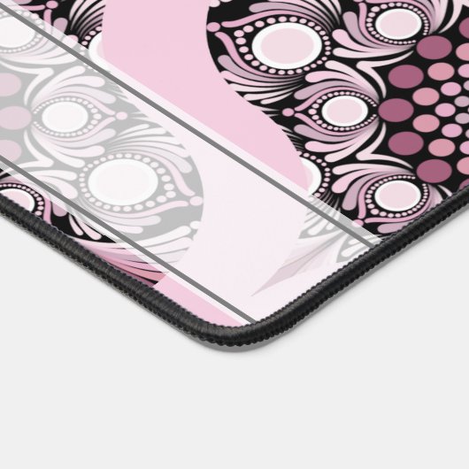 Gepersonaliseerde jaren '70 Dusky Roos Cherry Blos Bureaumat (Hoek)