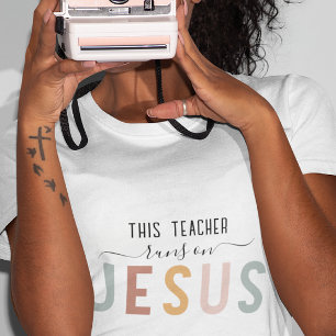 Gepersonaliseerde Jezus geloof beroepen t-shirt