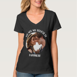 Gepersonaliseerde jij bent mijn bron van geluk Fot T-shirt