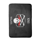 Gepersonaliseerde Jolly Roger (Cutlass) Badmat (Voorkant Verticaal)