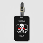 Gepersonaliseerde Jolly Roger (Cutlass) Bagagelabel (Voorkant (verticaal))