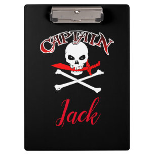 Gepersonaliseerde Jolly Roger (Cutlass) Klembord