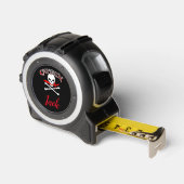 Gepersonaliseerde Jolly Roger (Cutlass) Rolmaat (Hoek)