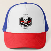 Gepersonaliseerde Jolly Roger (Cutlass) Trucker Pet (Voorkant)