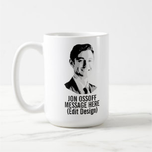 Gepersonaliseerde Jon Ossoff Bust Koffiemok