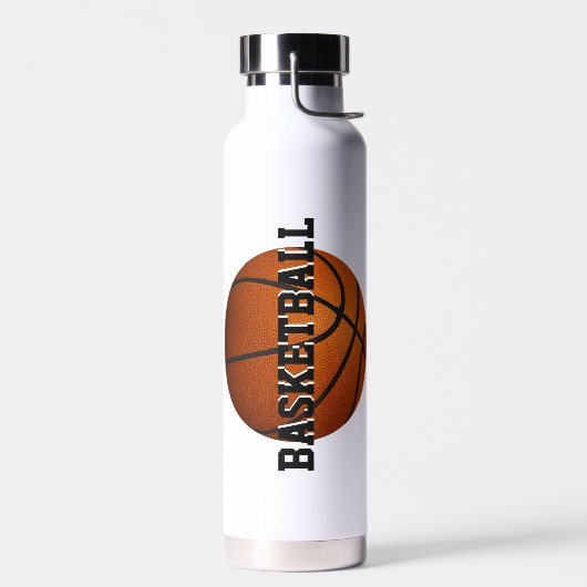 Gepersonaliseerde jongens basketbal waterfles (Links)
