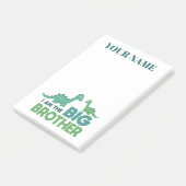 Gepersonaliseerde jongens noemen grote broer dinos post-it® notes (Schuin)