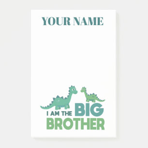 Gepersonaliseerde jongens noemen grote broer dinos post-it® notes