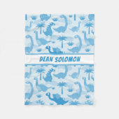 Gepersonaliseerde Jongens van de Dinosaurussen van Fleece Deken (Voorkant)