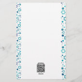 Gepersonaliseerde Joodse Ster Briefpapier (Achterkant)