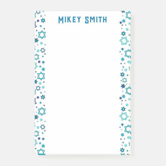 Gepersonaliseerde Joodse Ster Post-it® Notes (Voorkant)