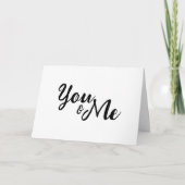 Gepersonaliseerde jou & mij bedankkaart (Voorkant)