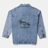 Gepersonaliseerde jou & mij denim jacket (Achterkant)