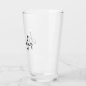 Gepersonaliseerde Jouw naam huwelijkscadeau Glas (Links)