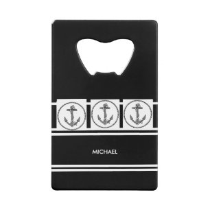 Gepersonaliseerde Jouw naam met Ankers Credit Kaar Kredietkaart Flessenopener