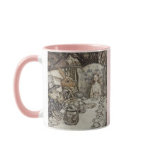 Gepersonaliseerde Jouw naam Vintage Alice in Wonde