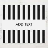 Gepersonaliseerde Jouw tekst Zwart & Wit Scheidsre Likeurfles Etiket (Enkel label)