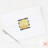 Gepersonaliseerde Joyous Stripes Stickers / LIEFDE (Envelop)