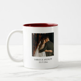 Gepersonaliseerde Jubileum geschenken - Custom paa Tweekleurige Koffiemok