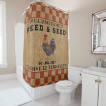 Gepersonaliseerde juten Feed Sack Design Vintage