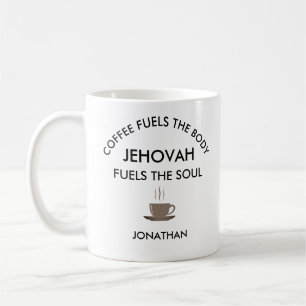 Gepersonaliseerde JW-geschenken Jehovah voedt ziel Koffiemok