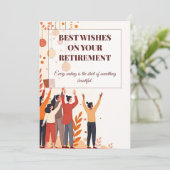 Gepersonaliseerde Kaart – Afscheidscollega’s (Staand voorkant)