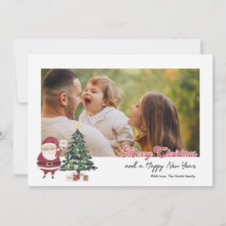 Gepersonaliseerde kaart met kerstboom