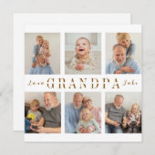 Gepersonaliseerde Kaart Opa Afbeeldingen (Voorkant / Achterkant)