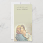 Gepersonaliseerde Kaart van gebedde gebedden / geb (Achterkant)