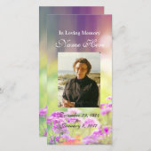 Gepersonaliseerde Kaart van gebedde gebedden / geb (Voorkant / Achterkant)