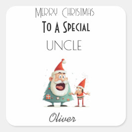 Gepersonaliseerde Kaart voor geliefde Vierkante Sticker