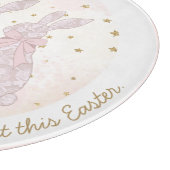 Gepersonaliseerde kant Bunny Paasslijpbord Snijplank (Hoek)