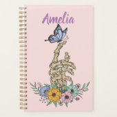 Gepersonaliseerde kantelaar met de schedelhand in planner (Voorkant)