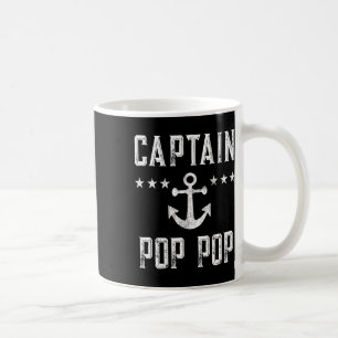 Gepersonaliseerde kapitein Pop Pop-vaart Retro Boo Koffiemok