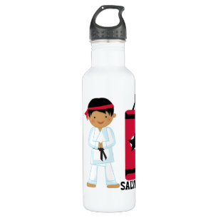Gepersonaliseerde Karate Boy Waterfles
