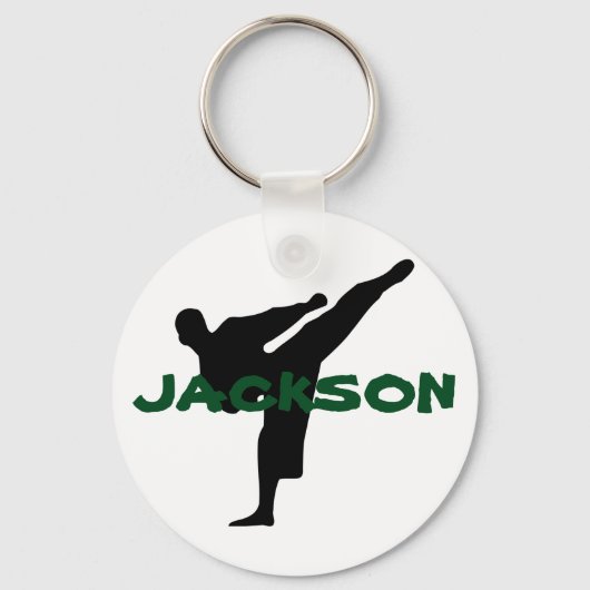 Gepersonaliseerde Karate Sleutelhanger (Voorkant)