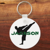 Gepersonaliseerde Karate Sleutelhanger (Voorkant)