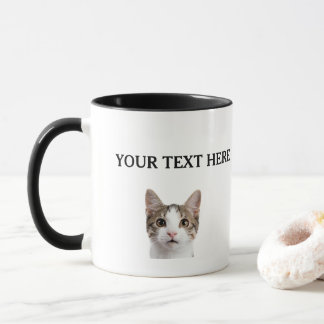 Gepersonaliseerde Kat Gezicht Naam Pet Lover Eigen Mok