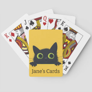 Gepersonaliseerde kat speelkaarten, pokerkaarten
