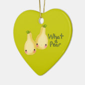 Gepersonaliseerde Kawaii Pear Ornament (Links)