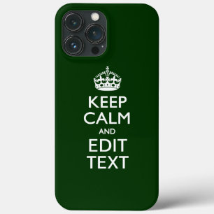 Gepersonaliseerde KEEP CALM AND Pas tekst aan Groe iPhone 13 Pro Max Hoesje